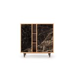 Buffet noir 3 portes l 94 cm Buffet noir 3 portes l 94 cm