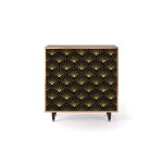 Buffet noir 4 portes l 94 cm