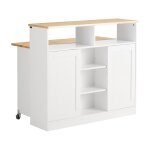 Buffet de rangement effet bois blanc