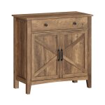 Buffet avec tiroir avec portes 40 x 80 x 80 cm marron miel