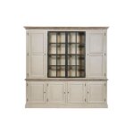 Buffet vaisselier en bois 4 portes �clairage led