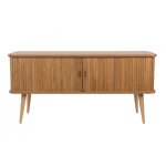 Buffet vintage en bois naturel avec portes coulissantes Buffet vintage en bois naturel avec portes coulissantes