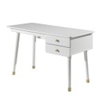 Bureau 2 tiroirs blanc Bureau 2 tiroirs blanc