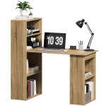 Bureau d'angle tagre de rangement chne