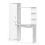 Bureau blanc 122. 9x168cm