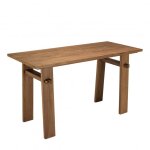 Bureau en bois de teck recycl l140