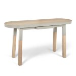 Bureau console 140 cm, 100% frne massif