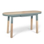 Bureau console 140 cm, 100% frne massif