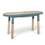 Bureau console 140 cm, 100% frne massif