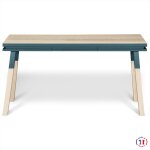 Bureau console rectangulaire 140 cm, 100% frêne massif Bureau console rectangulaire 140 cm, 100% frêne massif
