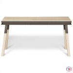 Bureau console rectangulaire 140 cm, 100% frêne massif Bureau console rectangulaire 140 cm, 100% frêne massif