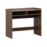 Bureau dcor bois 2 casiers de rangement noyer