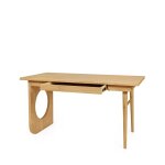 Bureau design en bois 1 tiroir - bois clair Bureau design en bois 1 tiroir - bois clair