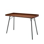 Bureau design m�tal et bois - bois fonc�
