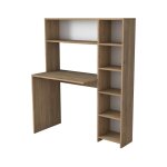 Bureau effet bois beige 113x40h142 cm