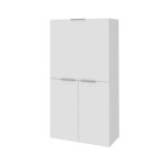 Bureau effet bois blanc brillant 70x35 cm Bureau effet bois blanc brillant 70x35 cm