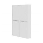 Bureau effet bois blanc brillant 70x35 cm