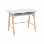 Bureau pour enfants blanc et marron, 70x90x50 cm Bureau pour enfants blanc et marron, 70x90x50 cm