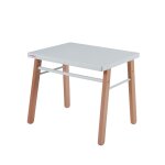 Bureau enfant en bois bicolore blanc 50x43x40cm