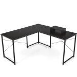 Bureau informatique style industriel noir 240 x 60 x 73, 5cm Bureau informatique style industriel noir 240 x 60 x 73, 5cm
