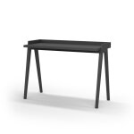 Bureau en mlamin et htre graphite 81x111x50 cm