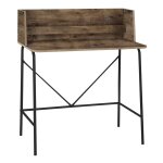 Bureau en mtal et bois marron