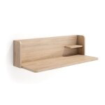 Bureau mural en mlamin chne clair 25x90x35 cm