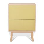 Bureau secrétaire avec rangement de 90 cm de large, en frêne Bureau secrétaire avec rangement de 90 cm de large, en frêne