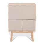 Bureau secrétaire avec rangement de 90 cm de large, en frêne Bureau secrétaire avec rangement de 90 cm de large, en frêne