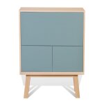 Bureau secrétaire avec rangement de 90 cm de large, en frêne Bureau secrétaire avec rangement de 90 cm de large, en frêne