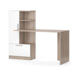 Bureau, sonoma / blanc 150 x 120. 1cm