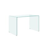 Bureau en verre courbe 120x70x75 cm