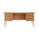 Bureau vintage en chne massif