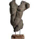 Buste d�coratif en terre cuite man