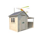 Cabane en bois pour enfants avec pr�au