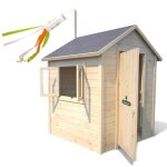 Cabane extrieure en bois pour enfants