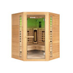 Cabine infrarouge pour 3 - 4 personnes en bois 150x150x190 cm