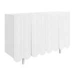 Cabinet moderne  rangements design contemporain en bois blanc