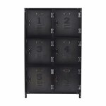 Cabinet de rangement industriel 6 casiers en mtal