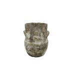 ~ cache - pot antique en béton gris vieilli Ø19 x 23. 5 cm ~ cache - pot antique en béton gris vieilli Ø19 x 23. 5 cm
