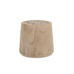 Cache - pot bois de paulownia + plastique h19cm Cache - pot bois de paulownia + plastique h19cm