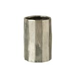 Cache - pot en céramique argent 16. 5x16. 5x25. 5 cm Cache - pot en céramique argent 16. 5x16. 5x25. 5 cm