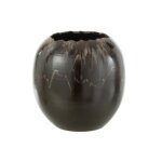 Cache - pot en cramique marron 40x40x40 cm