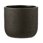 Cache - pot en cramique noir 22x22x20 cm