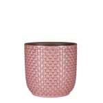 Cache - pot en céramique rose clair d19, 5 Cache - pot en céramique rose clair d19, 5