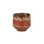 Cache - pot en cramique rouge 16x16x16 cm