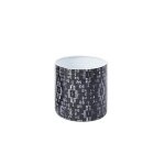 Cache - pot décoratif en fer noir h14 Cache - pot décoratif en fer noir h14