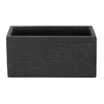 Cache - pot d'extrieur en cramique noir h24