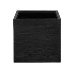 Cache - pot d'ext�rieur en c�ramique noir h38