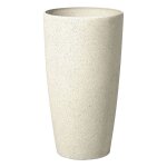 Cache - pot d'extrieur en pierre beige h58